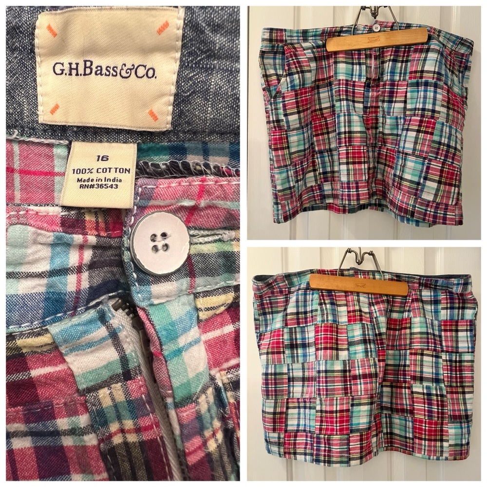 G.H. Bass & Co. Women's Colorful Plaid Shorts